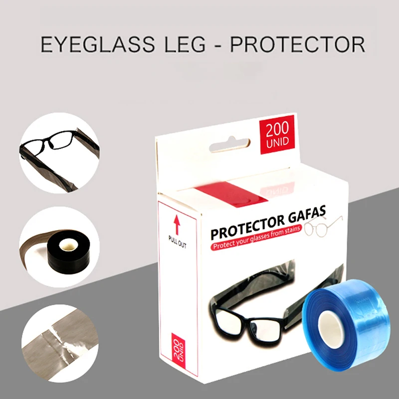 

200pcs Disposable Covers Glasses Legs Protective Sleeves Hair Coloring Dyeing