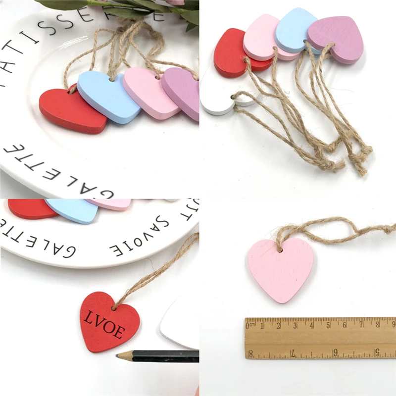 20 шт. деревянные подвески в форме сердца|Кулоны и подвески| |