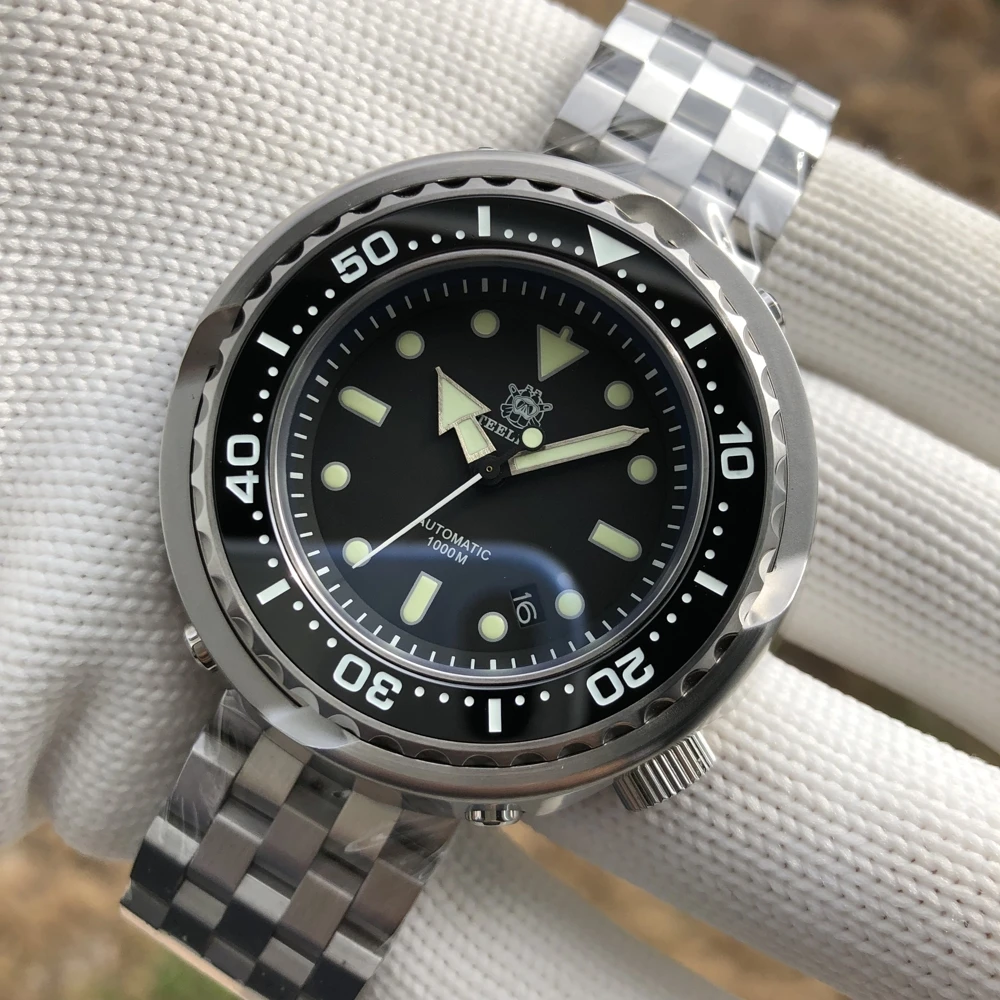 

STEELDIVE SD1978 Oversize Watch 53.6mm One-Piece Case 1000m Waterproof JAPAN NH35 Automatic Movement Big Tuna Men's Diver Watch