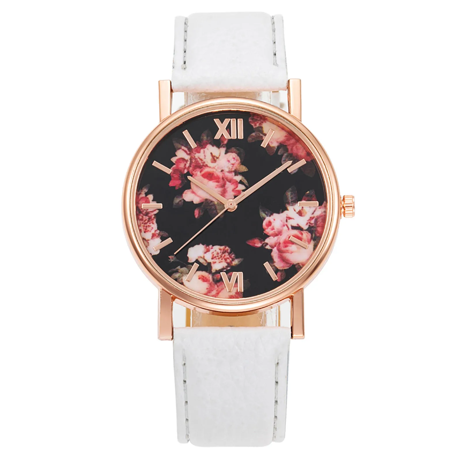 

2021 Fashion Ladies Diamond-studded Luminous Retro Female Watch Belt Quartz Watch Creative Design Fashionable