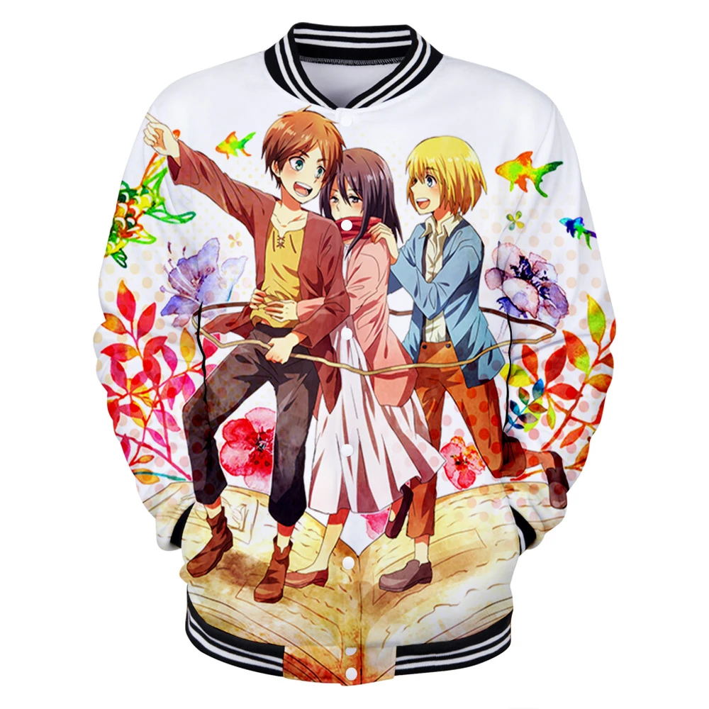 Мужские и женские флисовые толстовки с 3D-принтом атака на Титанов | Мужская