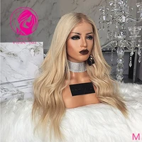 transparent lace frontal wig ombre light blonde lace front wig 13x413x6 wavy brazilian remy hair long women wig 150 30inchs