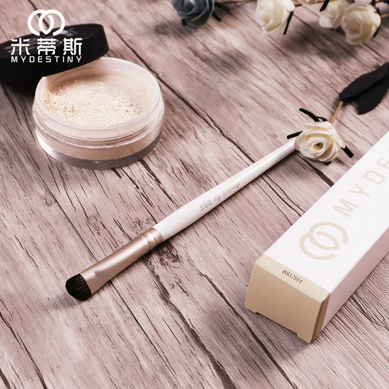 MyDestiny cosmetic brush-The Snow White series-beveled angle eyeshadow brush-Hourse hair makeup tools&amppens-beauty | Красота и