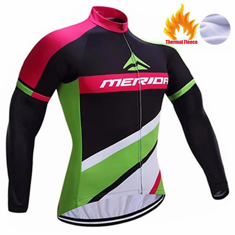 Pic Color Зимний комплект из теплого флиса для велоспорта Maillot Ropa Ciclismo Invierno MTB велосипедная одежда спортивная одежда - Цвет: Pic Color