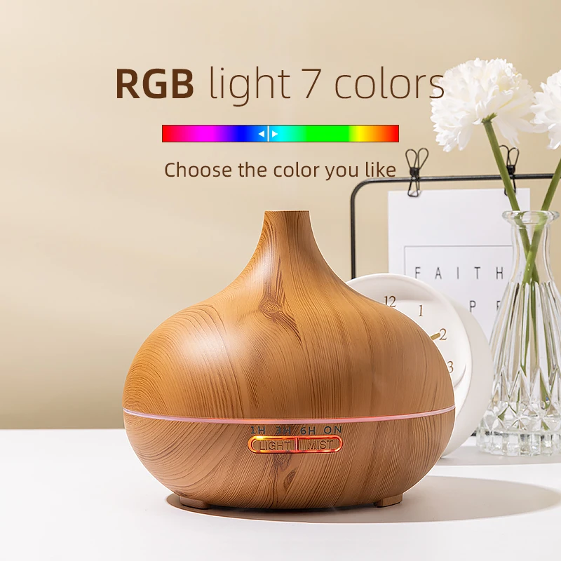 

Увлажнитель воздуха с распылителем эфирного масла, 550 мл