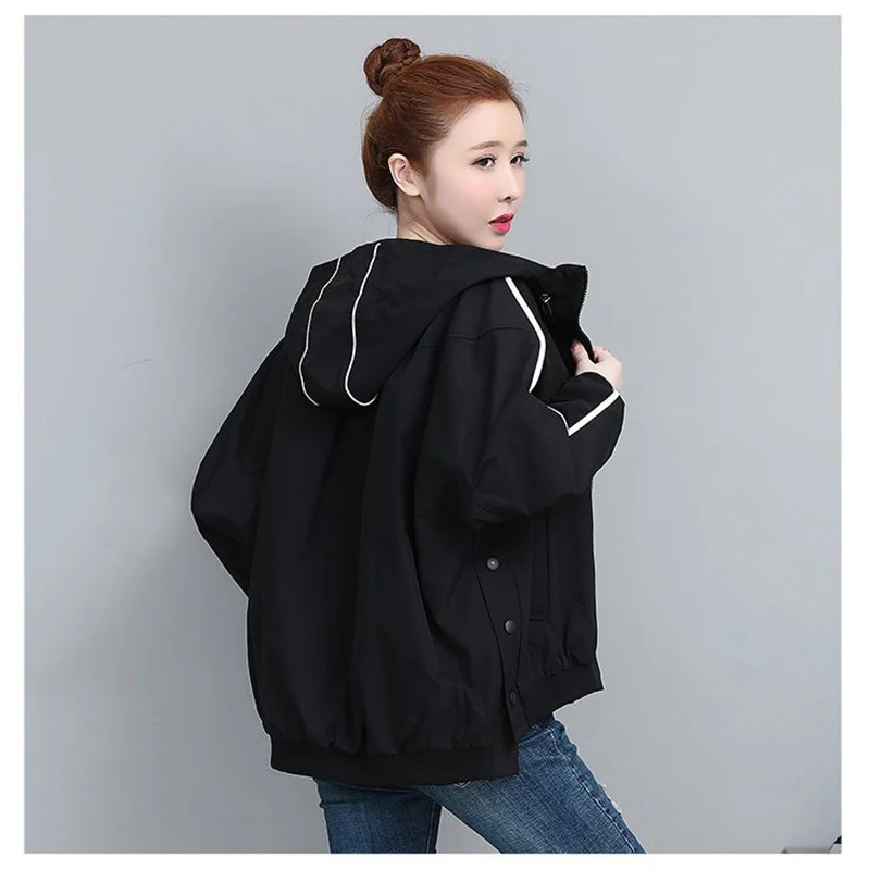 

2021 New Short Coat Women Spring Autumn Loose BF Lazy Wind Jacket Female Wild Trendy Student Casual Thread Jackets Ladies A187