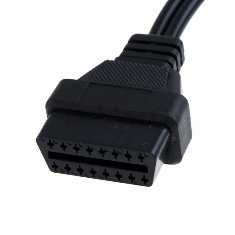 Диагностический инструмент OBDII для AUDI переходник OBD2 16Pin KKL 2P + на 16 Pin VAG