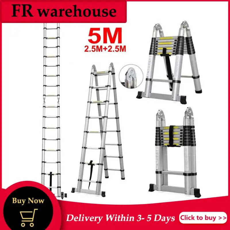 Портативная многофункциональная алюминиевая телескопическая лестница 5 м |