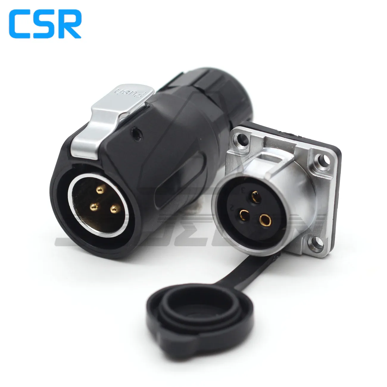 XHP20 , 2 3 4 5 6 7 8 9 10 12 Pin Waterproof connector Square Panel Mount Connectors  IP65 Male and female connectors