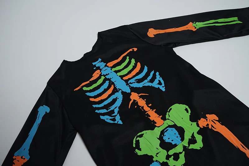Eraspooky Funky Punky Bones платье-пачка костюм на Хэллоуин для семьи взрослых/детей Скелет комбинезон вечерние группа нарядное платье