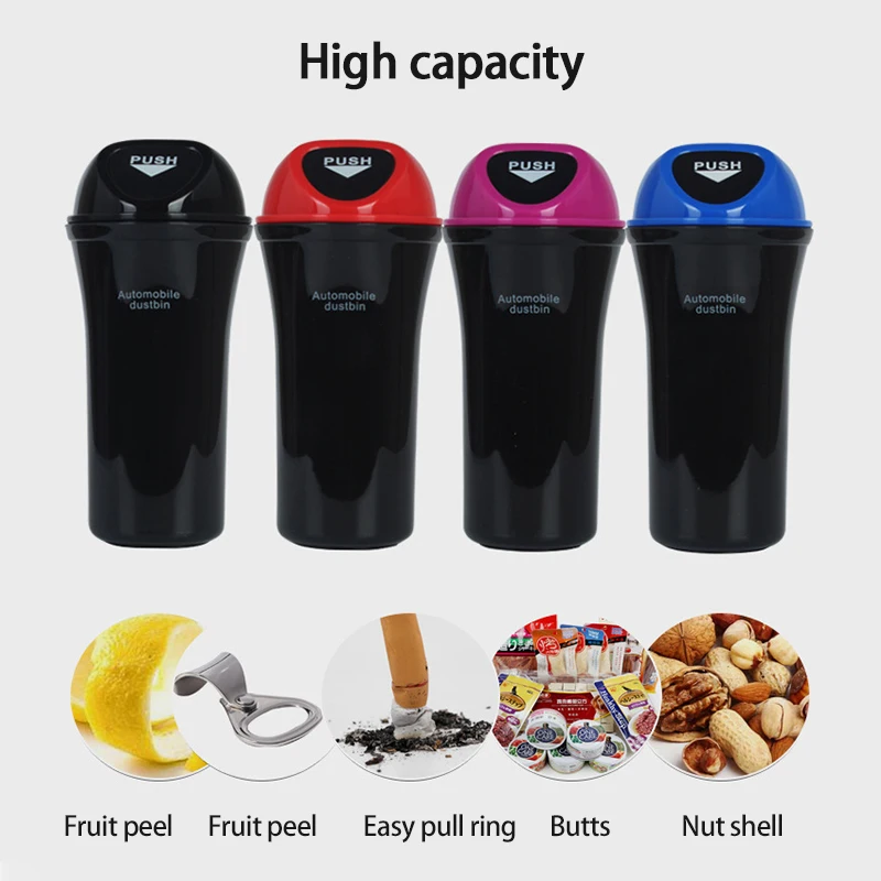 

Optional Or Random Color Car Trash Garbage Can Trash Dust Case Holder Bin Box Car-styling Can Rubbish Box Dust Case Holder