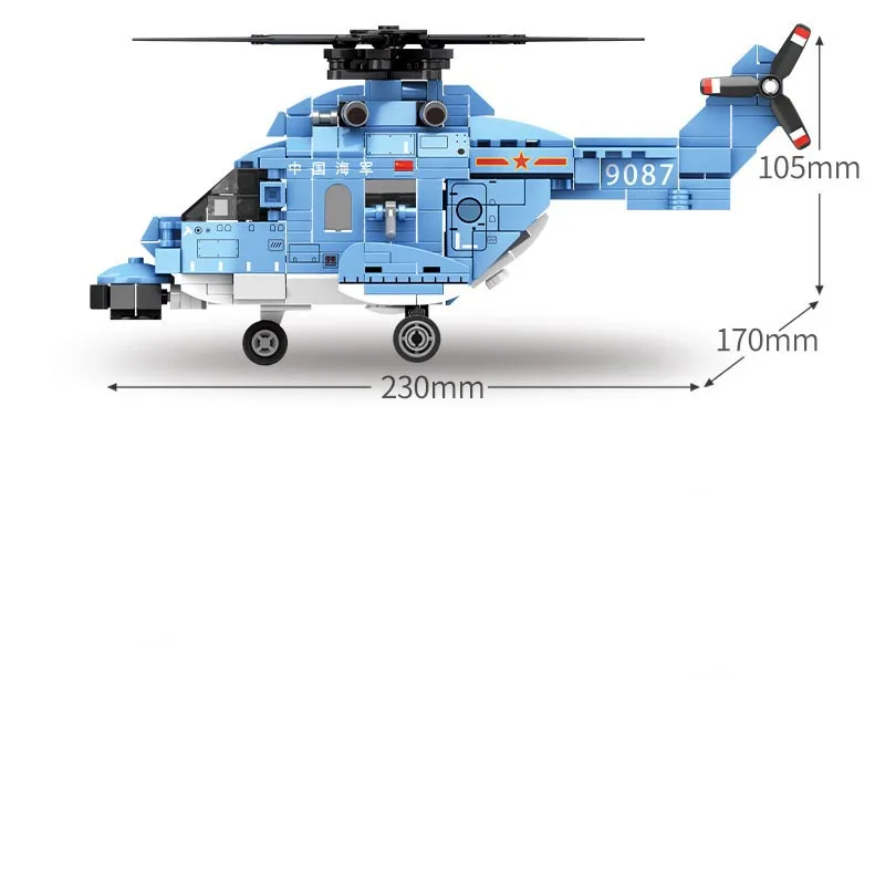 

Sembo Blocks series Q version Z-18 UTILITY HELICOPTER fighter Building Blocks Bricks Children Assemble diy sets boys Toys Gift