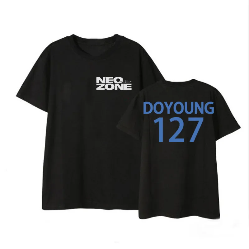 Новые рубашки Kpop NCT127 NEOZONE с названием участников альбома хип хоп Уличная одежда в