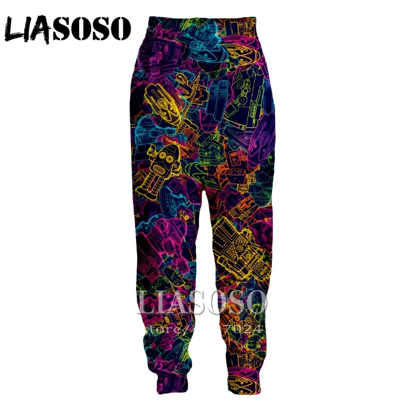 Мужские и женские тренировочные брюки с 3D-принтом в стиле хип-хоп | Мужская одежда