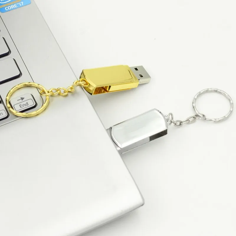 Usb2.0 16 Гб металлический USB флеш-накопитель 64 Гб USB флешка 8 Гб стальное кольцо флеш-накопитель 128 ГБ 32 ГБ быстрая скорость внешний накопитель