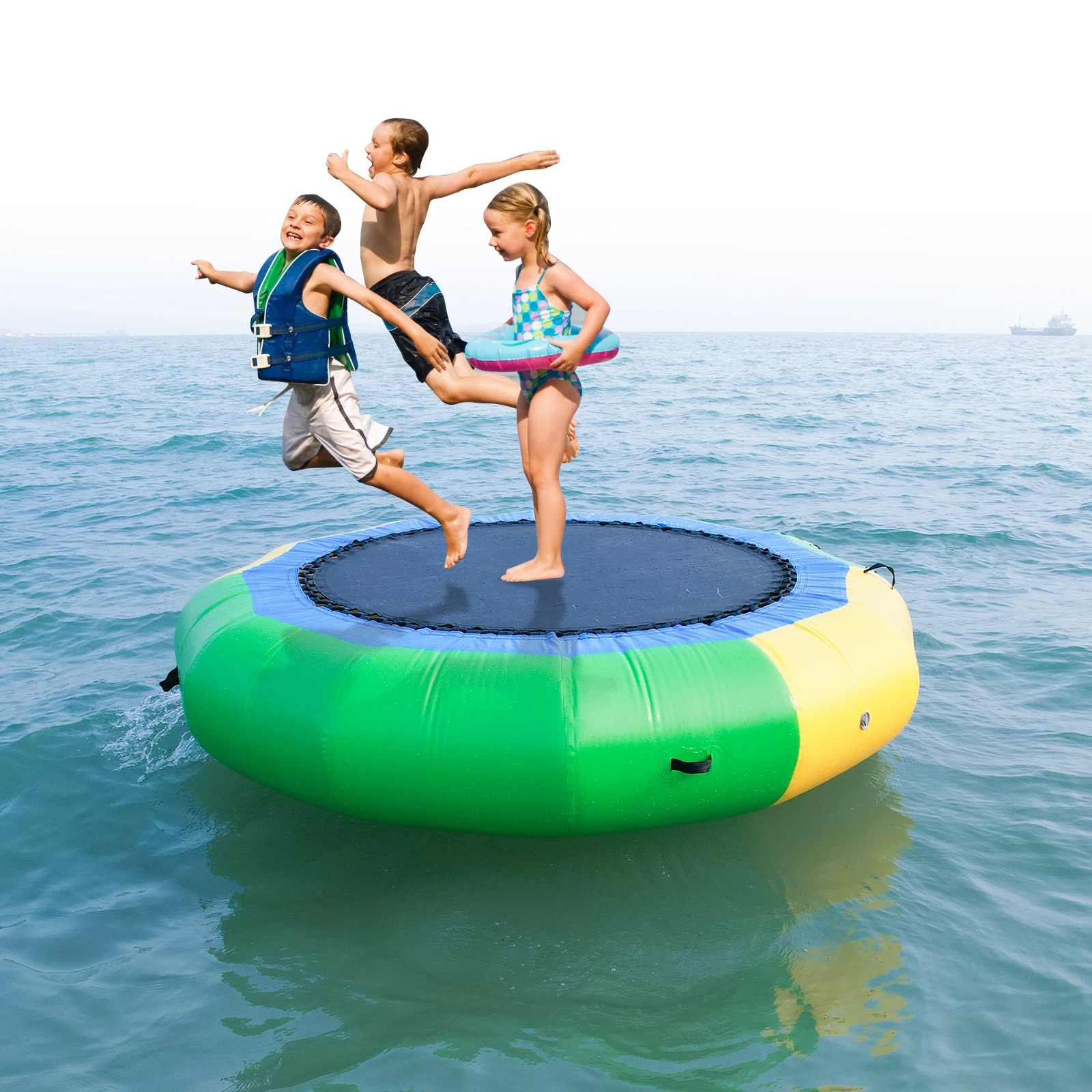 Trampol&iacute;n de agua inflable grande para exteriores, equipo de parque acu&aacute;tico para ni&ntilde;os, modelo inflable-0