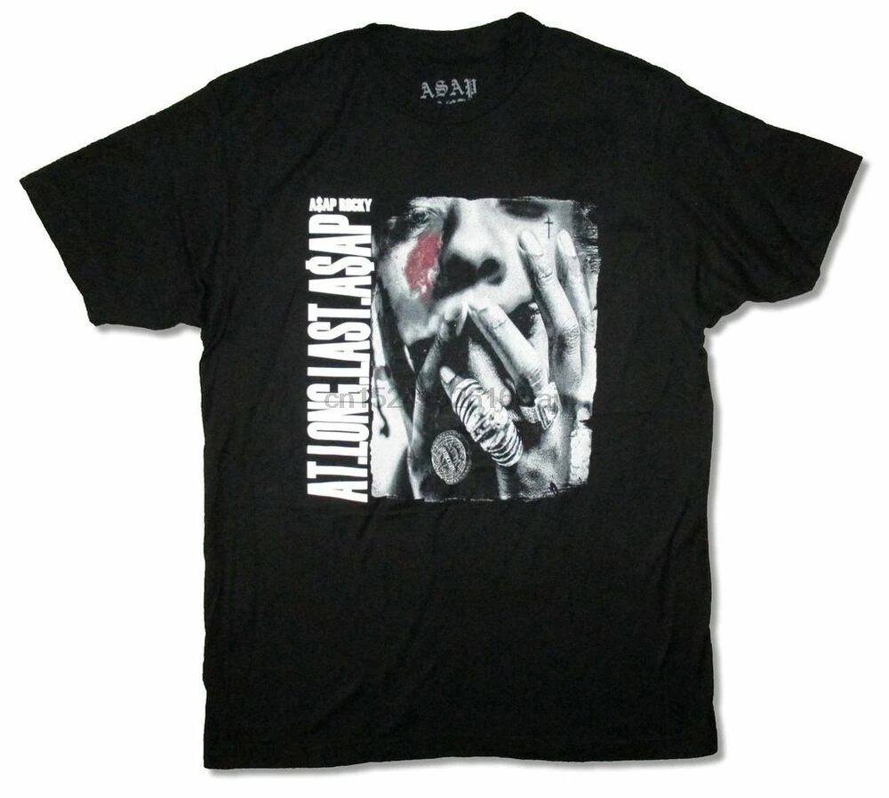 A $ AP Rocky At Long Last черная футболка новинка Официальная как можно скорее товары Merch(2) |