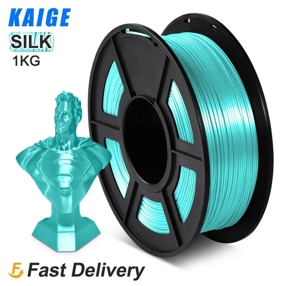 

SILK Filament pla silk sffect 1KG For 3D Printers Filament 1.75MM GREEN 330M 2.2lbs Silk Texture Refills Biodegradable Material
