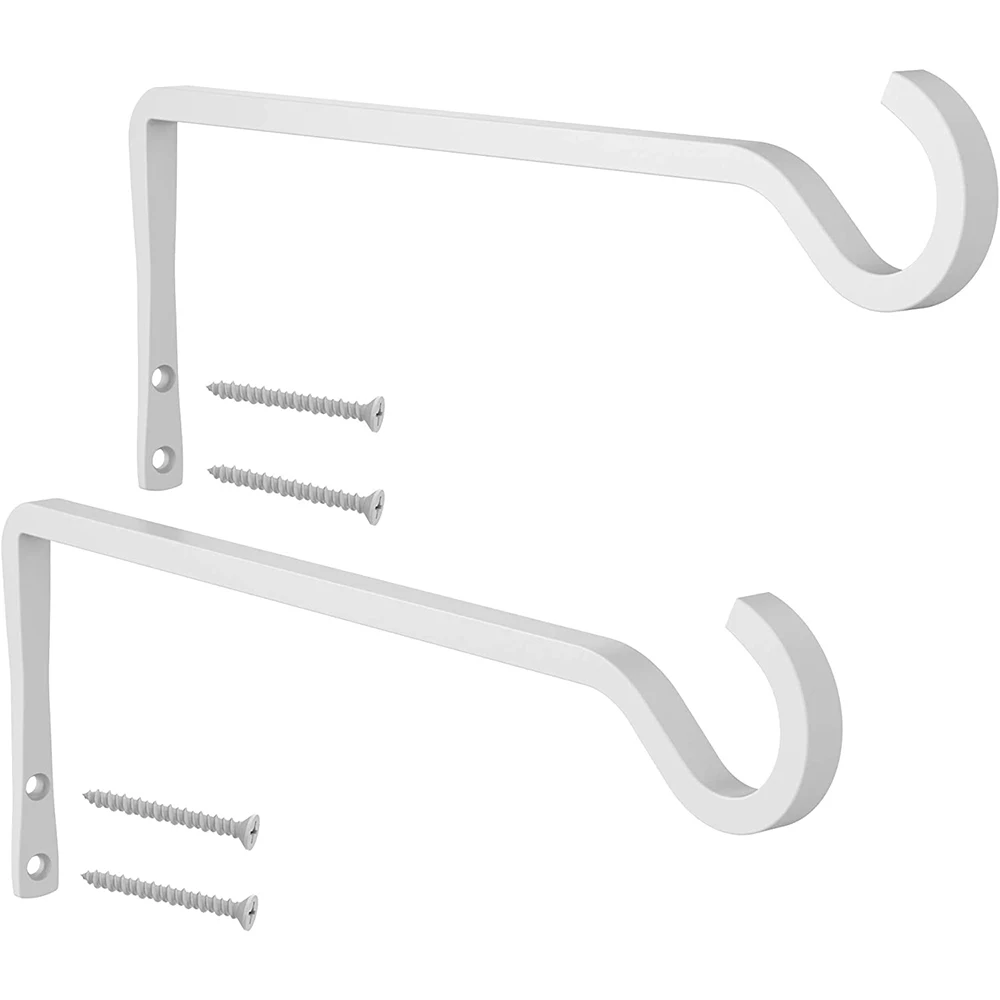 

Hanger Bracket Bird Feeders Decorative Iron Metal For Hanging Plants 2 Pack Ornaments Outdoor Wall Hook
