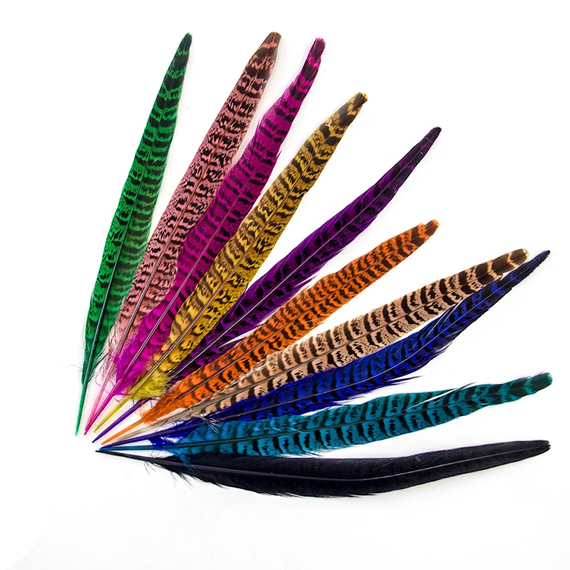 

10 шт. натуральные женские фазана украшения из перьев 25-30 см для свадьбы Шлейфы ремесла домашнего декора аксессуары декора курица шлейфы, опт...