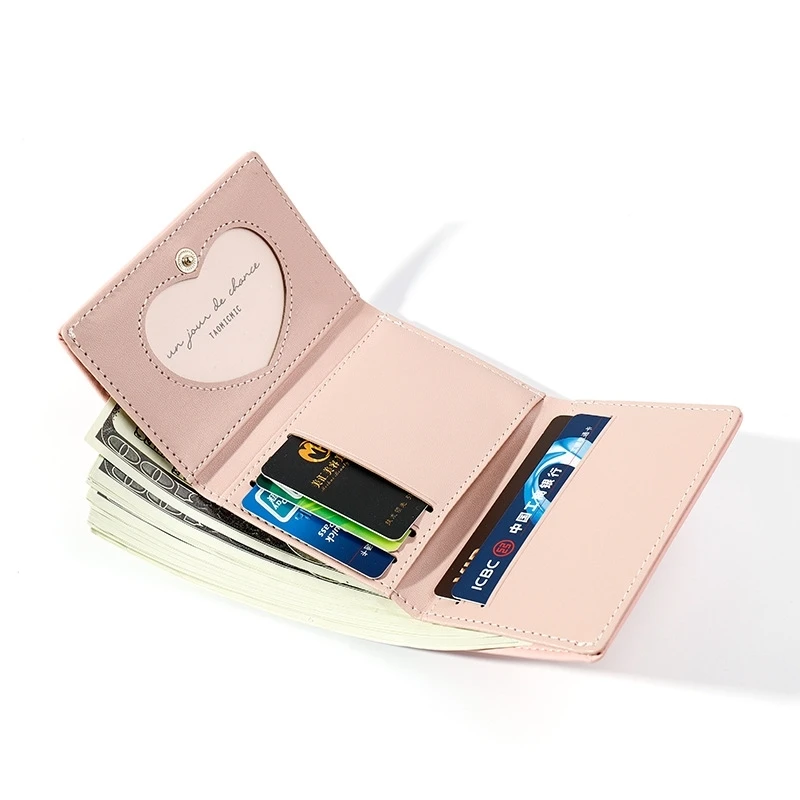 Модный женский мини-кошелек из искусственной кожи с пряжкой маленький кошелек