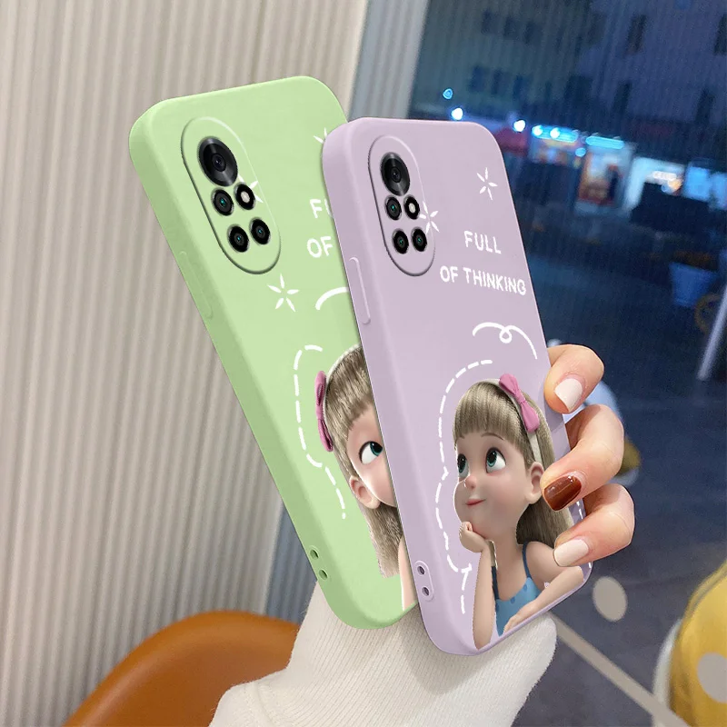 

Fantasy Little Princess Soft Case For Huawei Nova 8 7 Pro SE 6 SE 5 Pro 5Z 5I 5Ipro 5T 4 4E Liquid Silicone Phone Cover