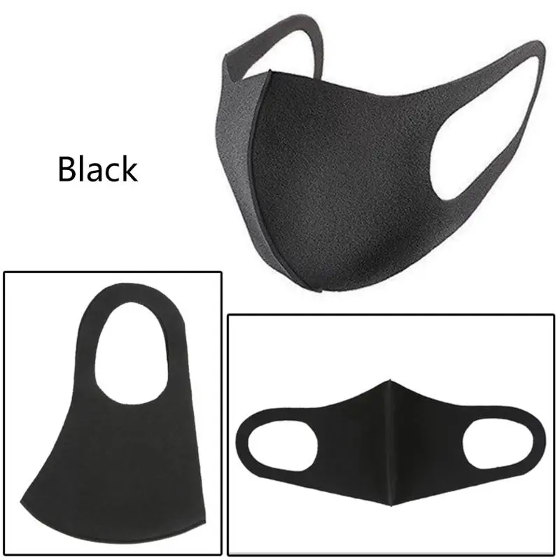 3 шт./компл. детская и взрослая Водонепроницаемая губчатая маска для рта 3D