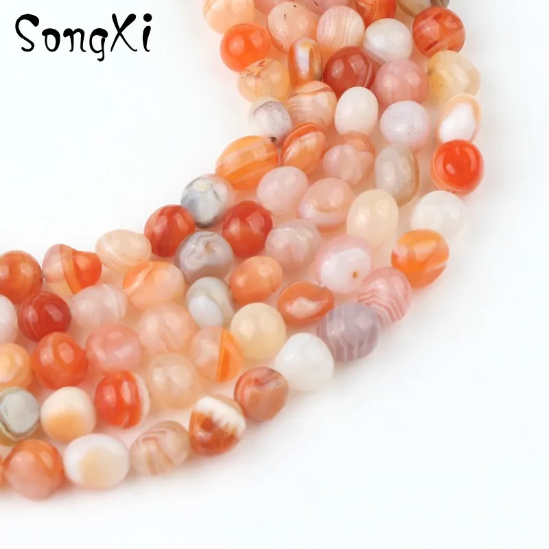 5-7 мм нерегулярные красные бусины из агатов Персидского залива натуральный