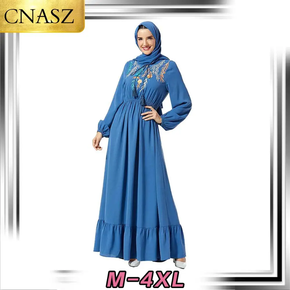 Новое мусульманское платье в дубайском стиле мусульманская Турция элегантное