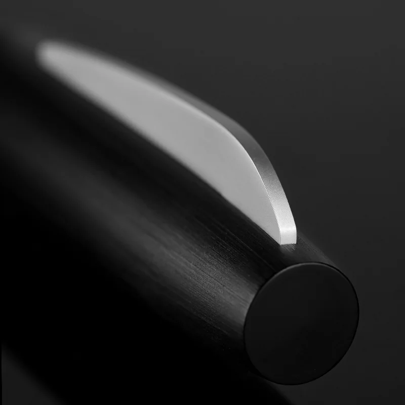 Ручка перьевая KACO EDGE черная матовая металлическая ручка с 2 конвертерами