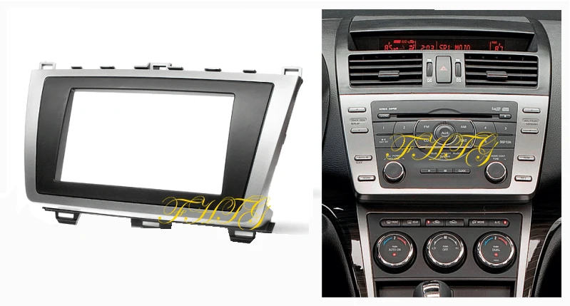 Автомобильный Радио фасции Dash комплект подходит для 2009 2013 Mazda 6/Atenza двойной Din