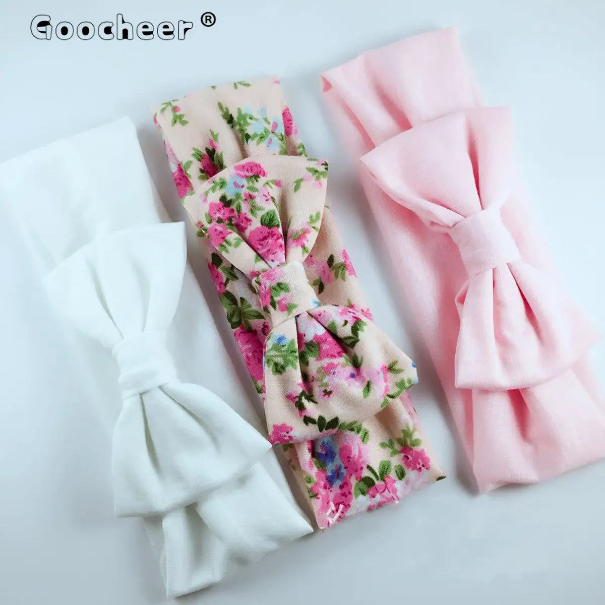 

3PCS/set Toddler Baby Girl Turban Headband Stretchy Twist Knot Bow Head Wrap Headbands Twisted Knotted Cute Hair Band