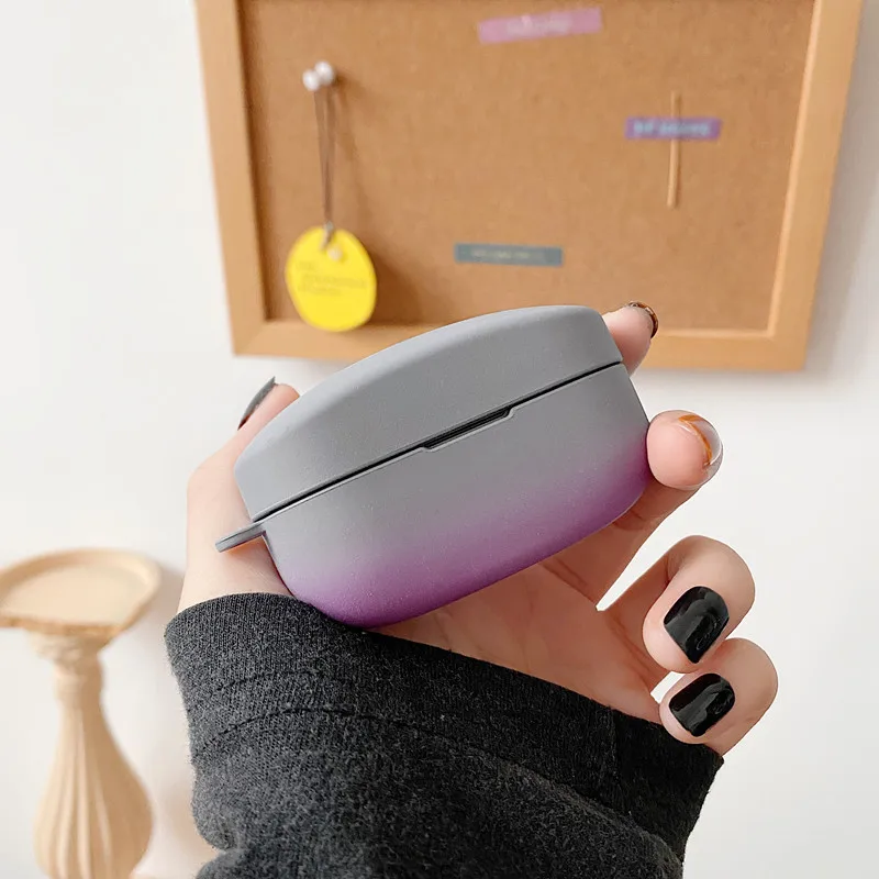 Чехлы Matte Gradient Contrast Color для наушников Sony WF-1000XM4 Cute Solid Hard PC с защитой для ушных вкладышей и аксессуарами.