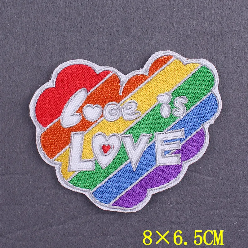 Нашивки ЛГБТ сделай сам с утюгом нашивки на одежду гей-значок гордости вышивка