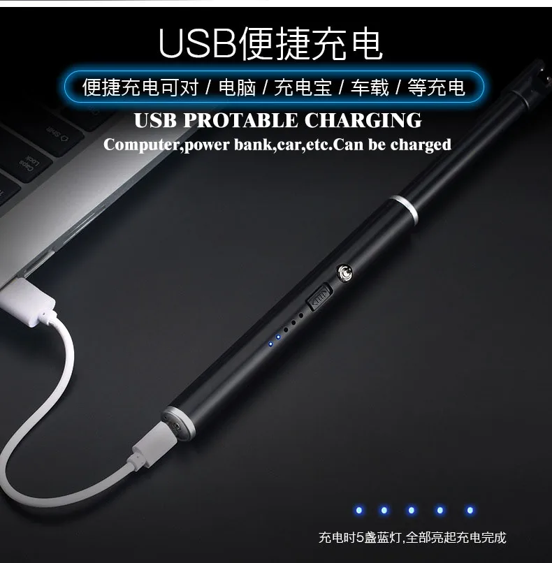 USB зарядка arc зажигание пистолет кухня воспламенитель открытый барбекю кемпинг