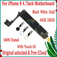 100 original unlocked for iphone 8 4 7 inch motherboard withwithout touch id for iphone 8 logic board good tested