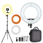 Кольцевой светильник Travor, 12 дюймов, со штативом, для съемки фото и видео в реальном времени