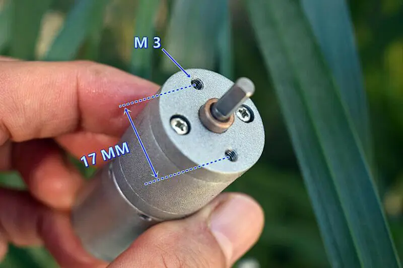 ZGA25R 370 микро 25 мм металлический Коробка передач редукторный двигатель DC 5V 6V 34