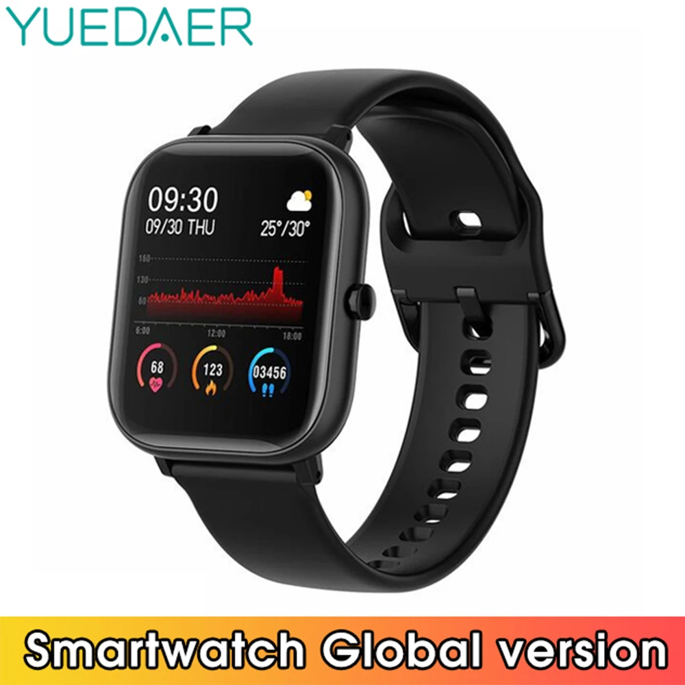 

YUEDAER GT168 smarthwatch men Full Touch smart watches IP67 Waterproof Bluetooth call Heart Rate smartwatch for android PK P8