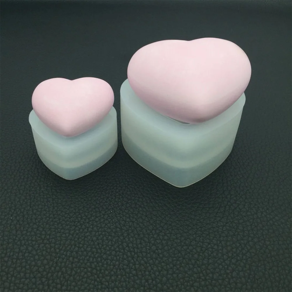 Мини форма сердца 3D кристальная эпоксидная Форма стерео зеркало любовь шаблон