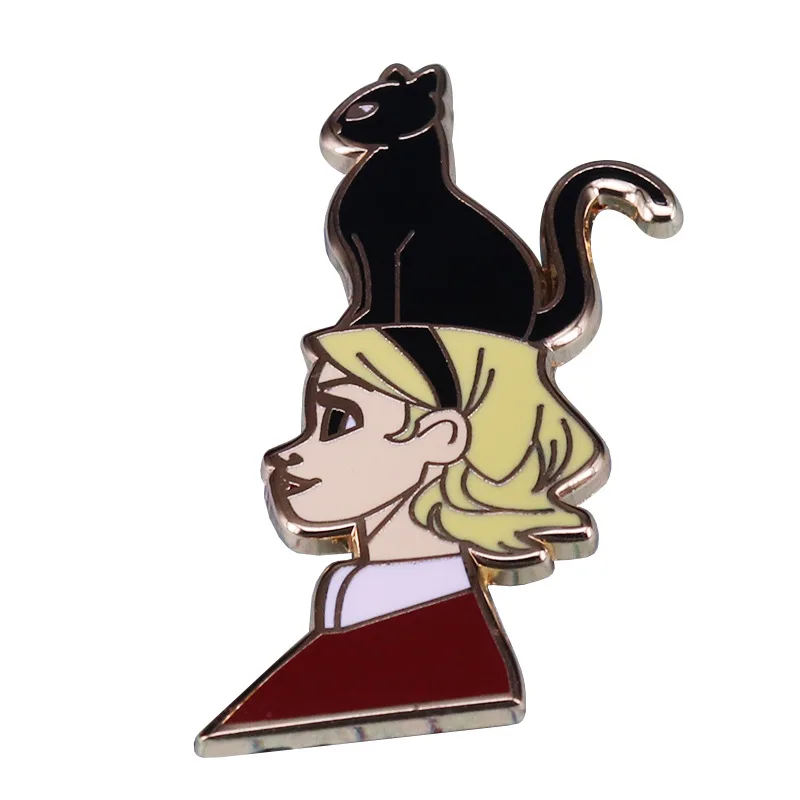 

K2275 Cute Girls Fashion Enamel Lapel Cartoon Pins Brooches Badge Backpack Cute Pins Gifts For Friends Jewelry