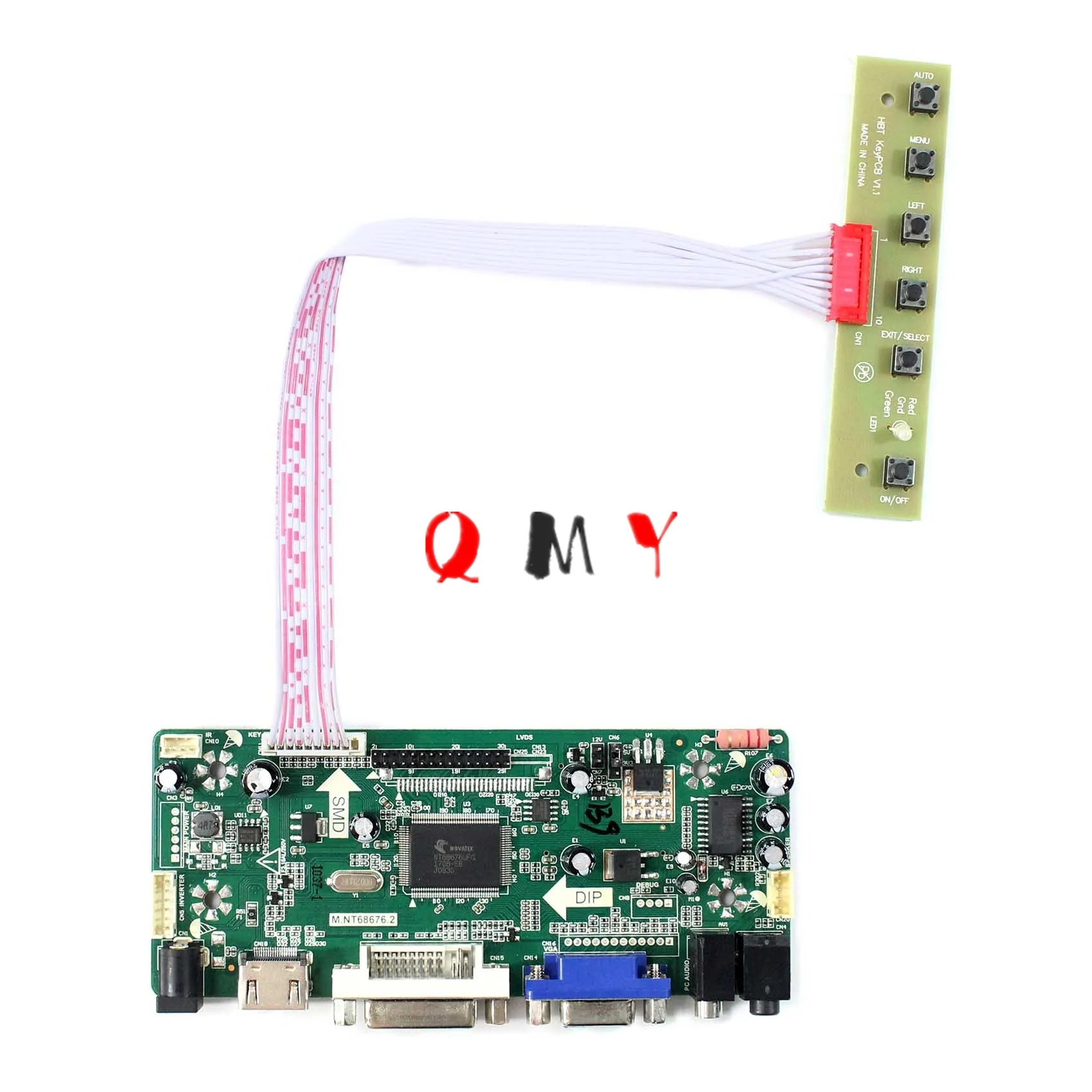 Плата аудио ЖК-дисплея HDMI DVI VGA работает для интерфейса LVDS 1280x1024 ЖК-экран |