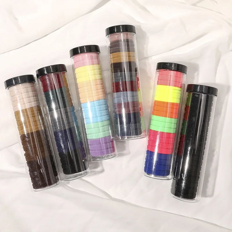 

20PCS/Set Girls Colorful Basic Elastic Hair Bands Children Cute Ponytail Holder Rubber Band Headband Scrunchies Hair Accessories
