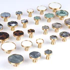 Латунные дверные ручки, элегантные мебельные ручки и ручка для шкафа, кухонного шкафа, ящика, ручки, настенные подвесные крючки, корпус из смолы