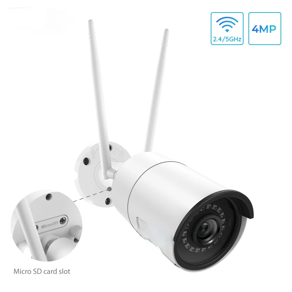 

4MP wireless ip camera wifi 2.4G/5Ghz Onvif infrared night vision waterproof outdoor indoor home surveillance RLC-410W