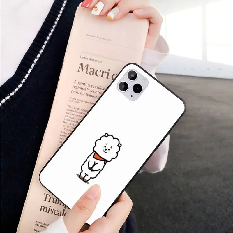 Мягкий резиновый чехол для телефона с милым мультяшным кроликом IphoneX XS 11 11Pro 5 5s SE 6