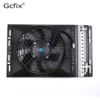 universal condenser radiator cooling fan set 120w 14x18 with radiator net for vintage car hot rod radiator ac conditioner