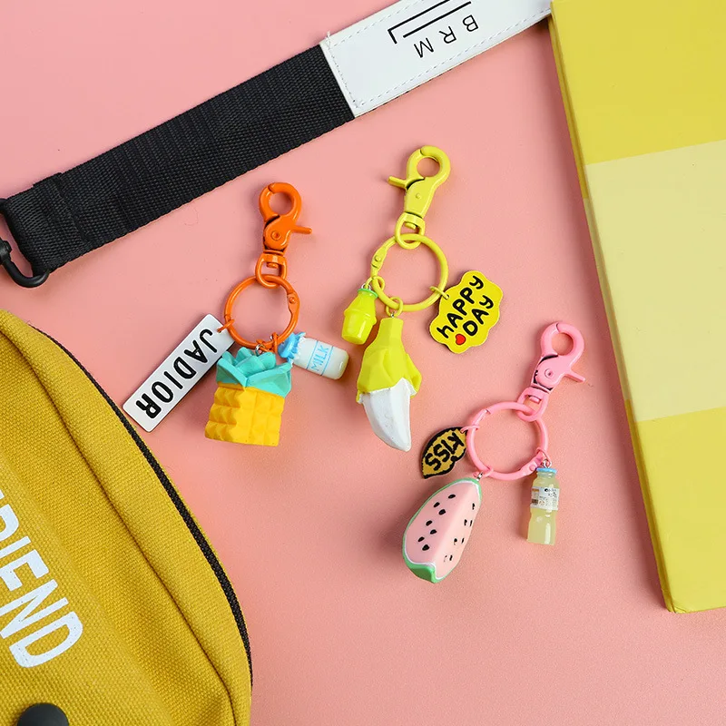 Чехол для ключей с мультяшными животными из смолы креативный металлический