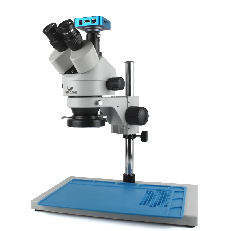 

3.5X-90X Simul-Focal Continuous Zoom Trinocular Stereo Microscope 2K HDMI Microscope Video Camera 1/2 CTV Adapter Big Workbench