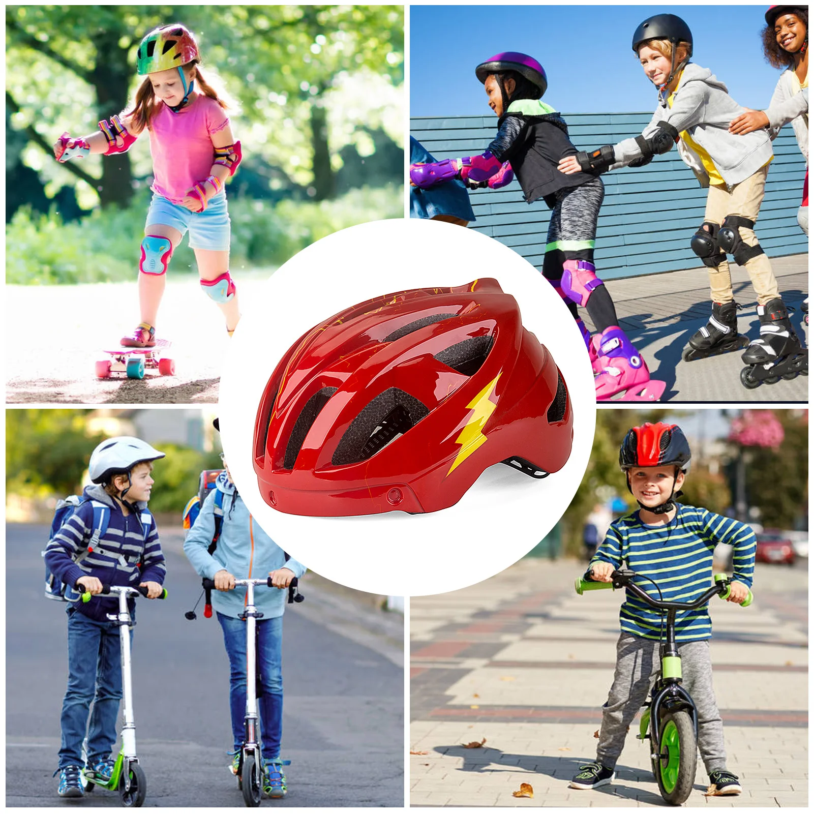 

KINGBIKE Kids Bike Helmet Adjustable Lightweight Youth Roller Skate Helmet Children Bicycle Cycling Helmets for Boys Girls